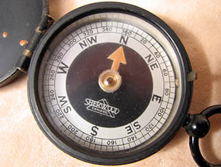 Close up view of Verners style dial